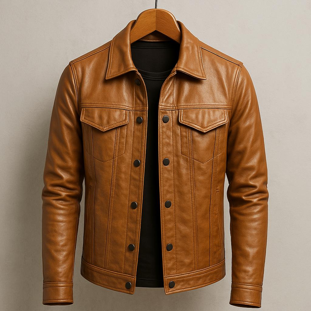Darius | Chaqueta de cuero premium estilo moto