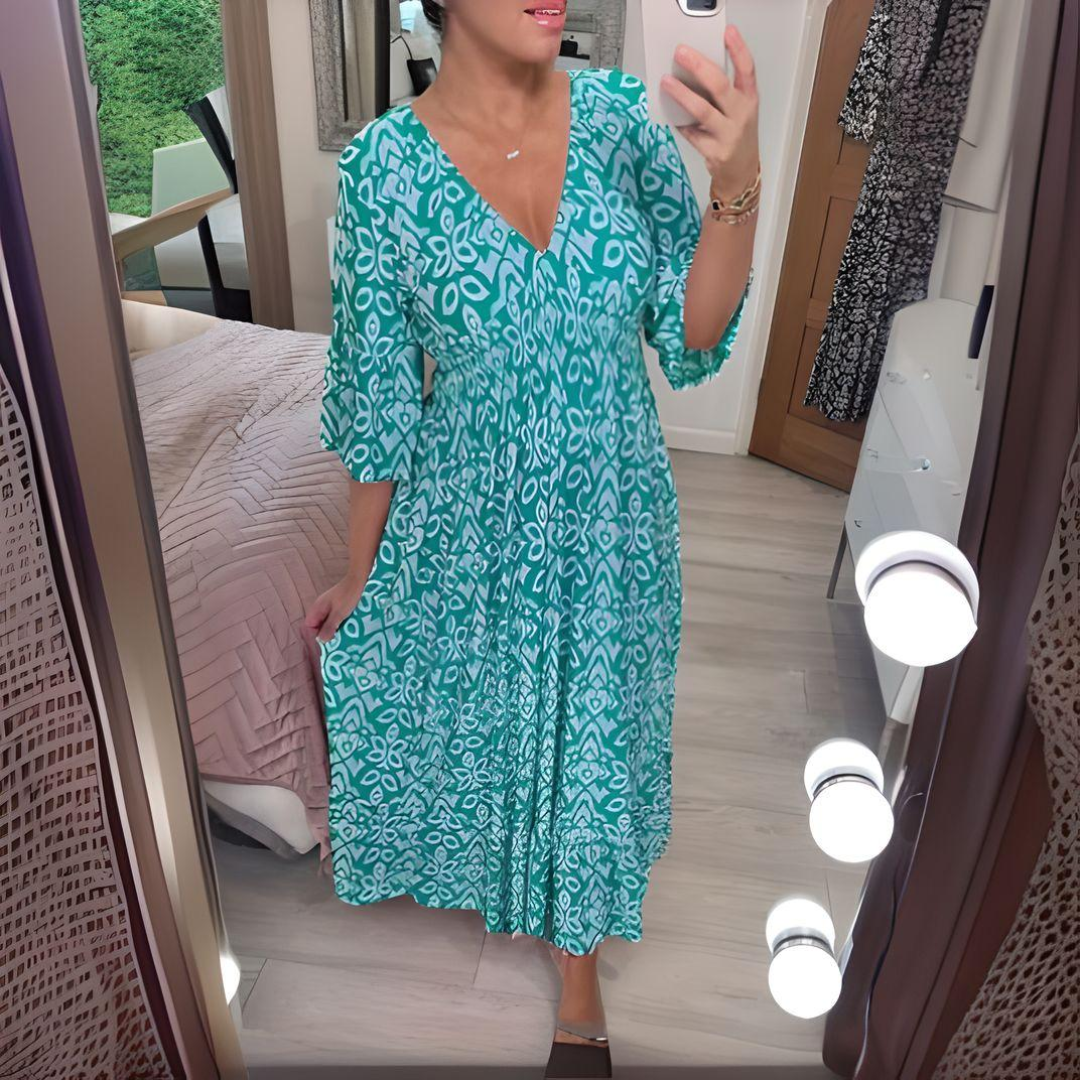 Lillia - Vestido Boho con Estampado