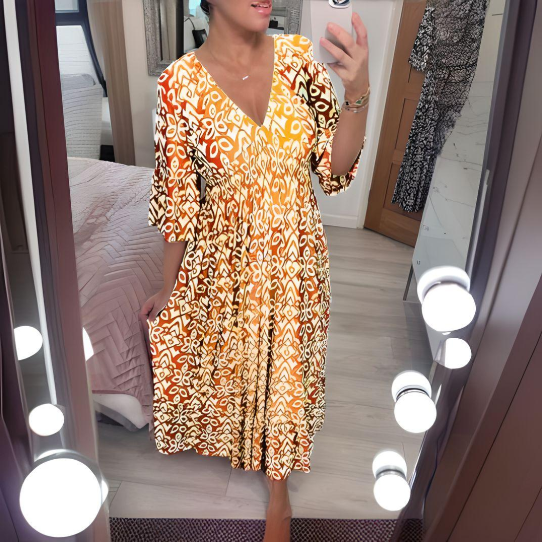 Lillia - Vestido Boho con Estampado
