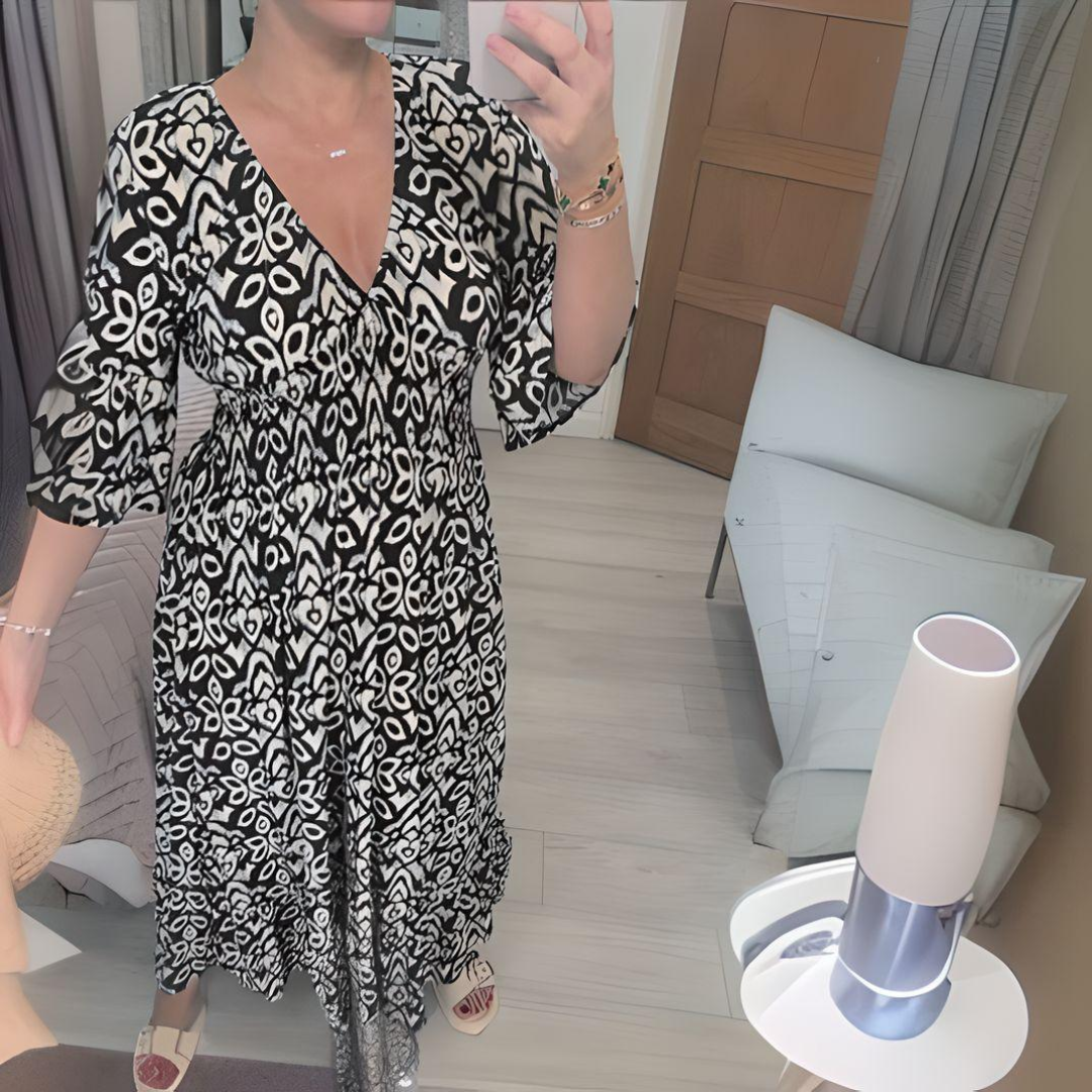 Lillia - Vestido Boho con Estampado