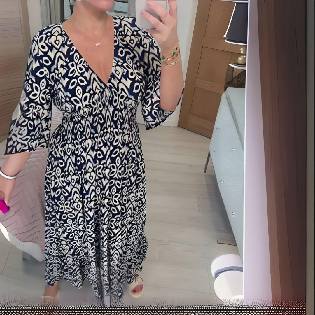 Lillia - Vestido Boho con Estampado