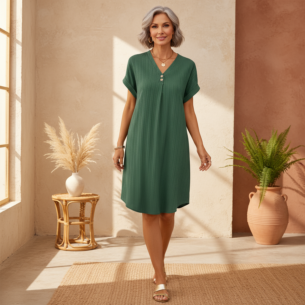 Danika - Vestido de Primavera con Escote en V