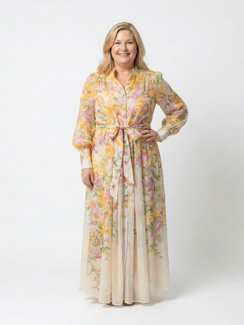 Cressida | Vestido Maxi Largo Floral Transparente