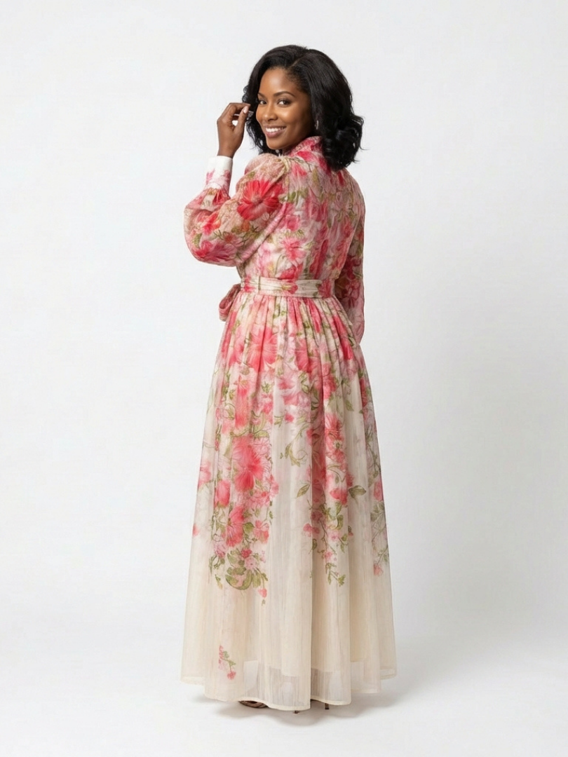 Cressida | Vestido Maxi Largo Floral Transparente