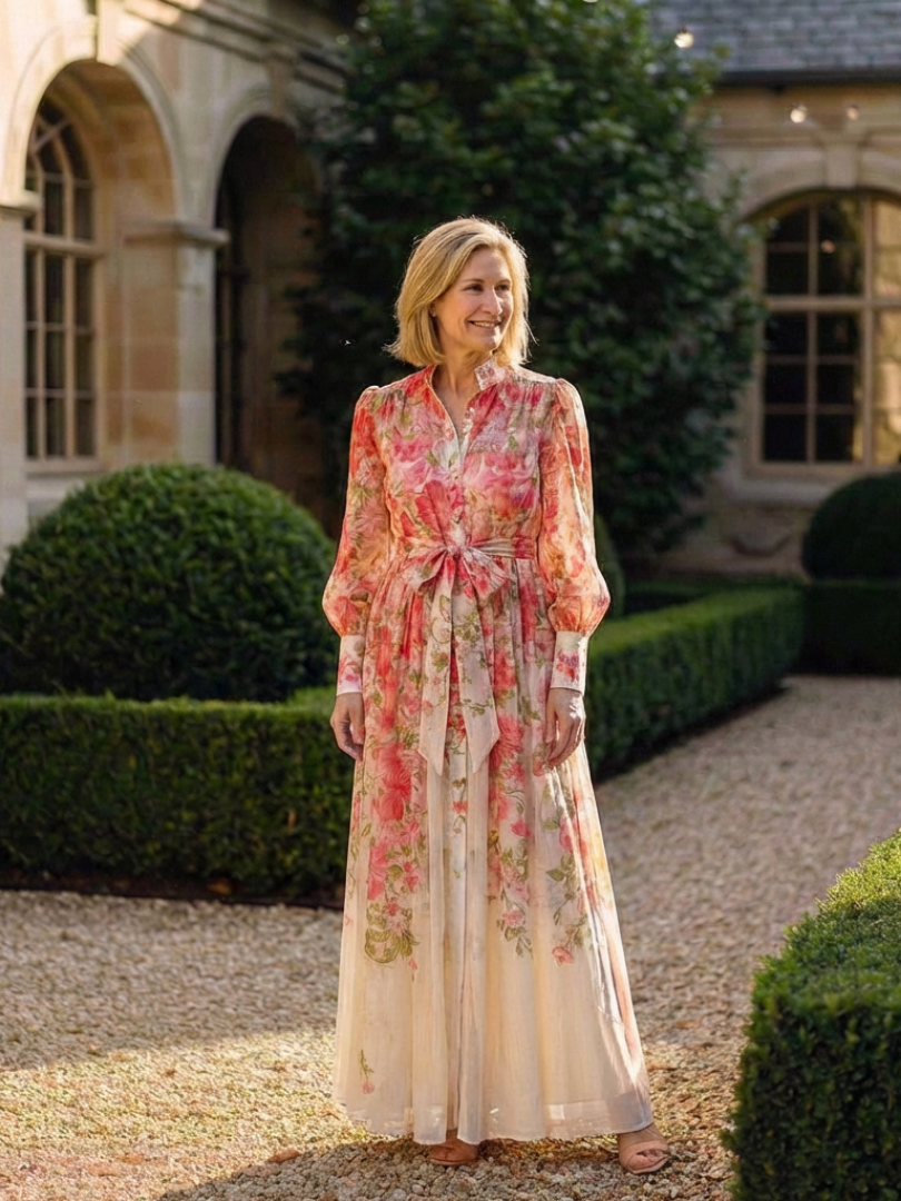 Cressida | Vestido Maxi Largo Floral Transparente